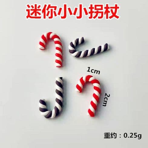 Mini crutches, soft clay crutches, Santa Claus crutches, various accessories