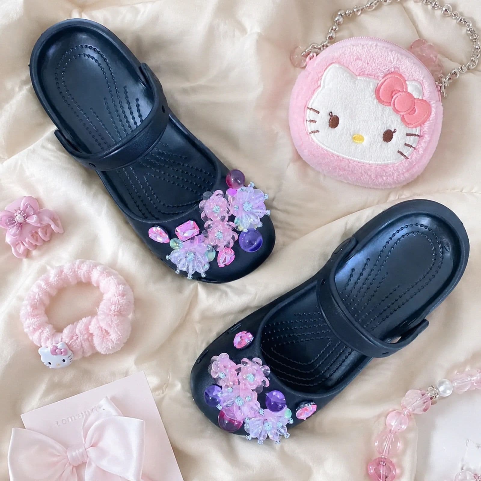 Crystal Mary Jane Shoes, Ballet Shoes, Sandals, Women's Clogs, Women's Outdoor Slip-On Beach Shoes, Home Slippers for Women
