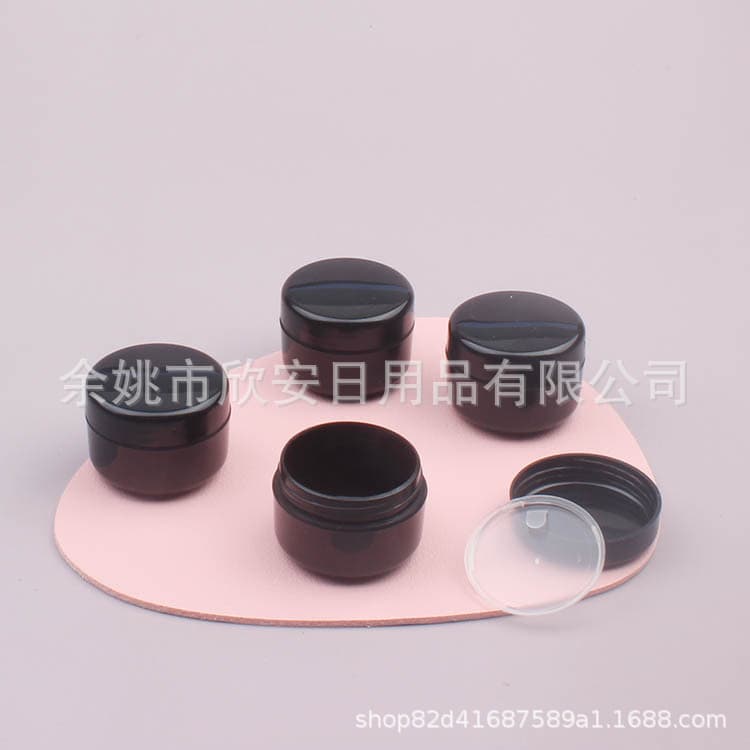 8g Black Cream Jar with Inner Lid, Nail Gel Bottle 8ml, Face Cream Jar Sample, Mud Mask Jar, Powder Can, Mask Bucket