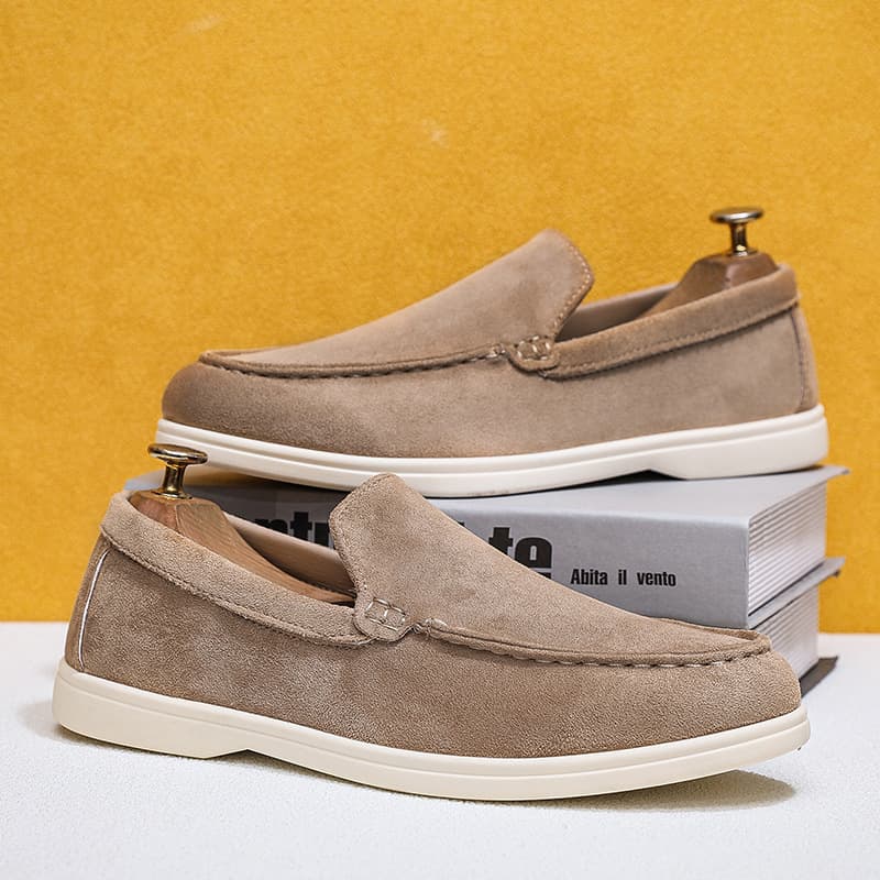 Men's Suede Casual Shoes Slip-On Loafers Comfortable Men's Shoes Cross-Border Large Size Wholesale