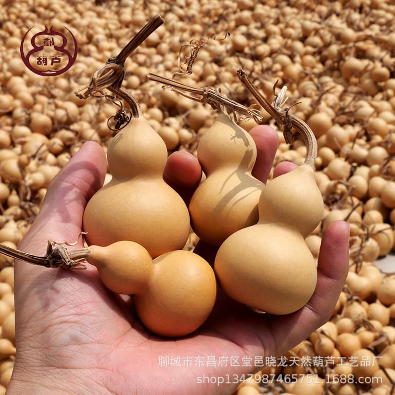 2025 New Stock Natural Gourd Hand-play Ornaments, Hand-held Pieces, Mini Hand-rolled Gourds Factory Wholesale