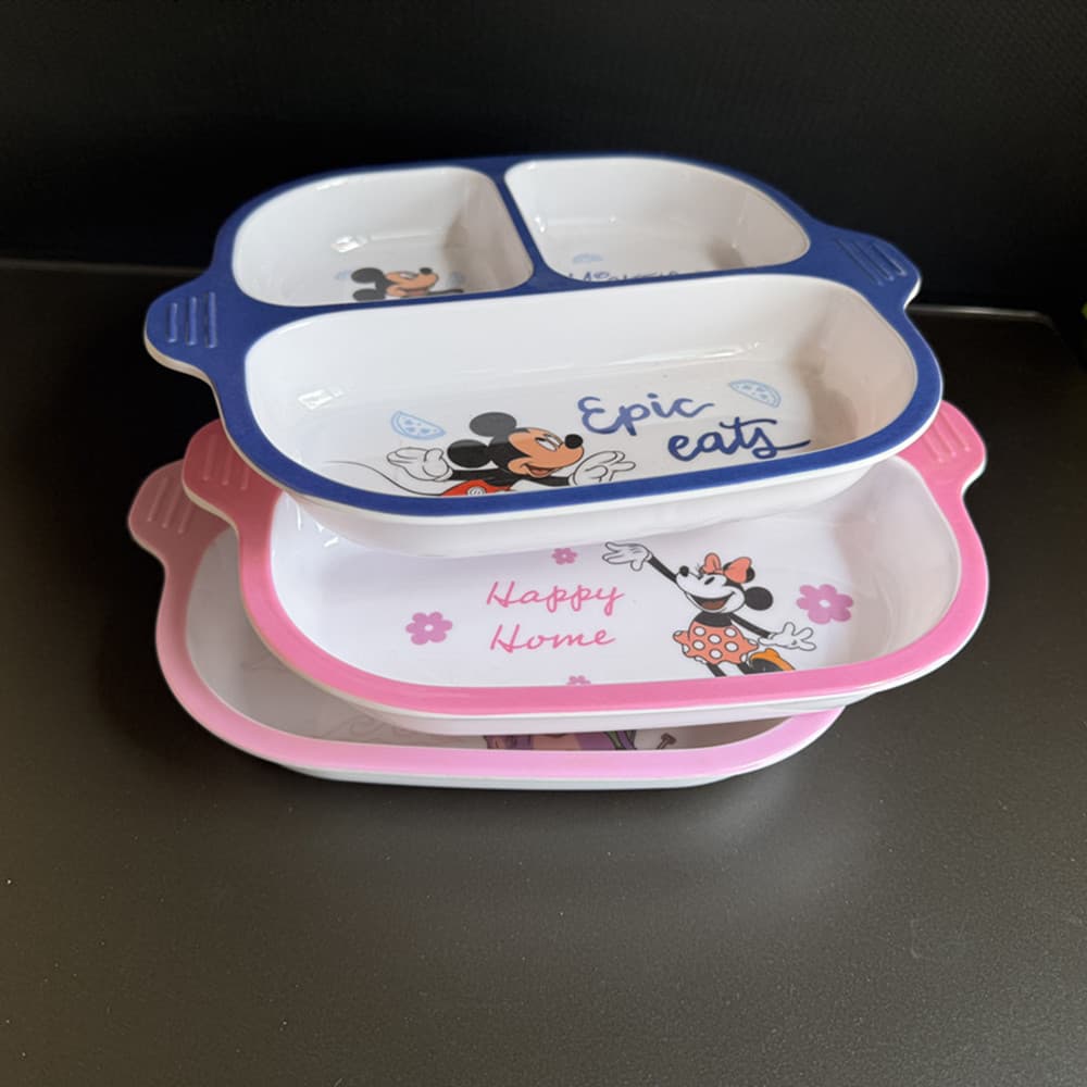 Melamine tableware melamine plate cartoon plate plastic plate cute plate children's dinner plate foreign trade wholesale