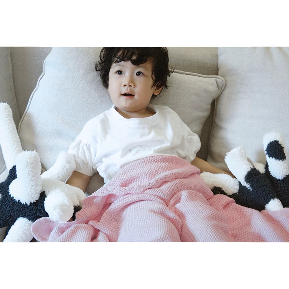 Baby Blanket, Throw Blanket, Air Conditioning Swaddle Blanket, Class A, Hot Selling New Style, Baby Knitted Pure Cotton Solid Color Lace Wrap Blanket