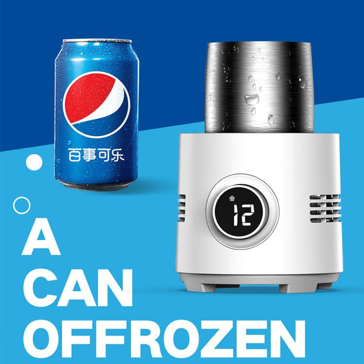 Smart Fast Hot/Cold Cup with Digital Display, Home Desktop Cola/Beer Chiller for Cross-Border Sales