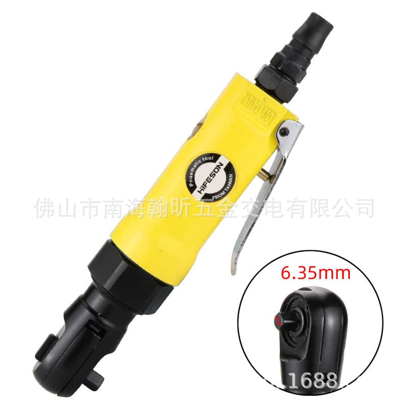 SeaFly Shark J4 Pneumatic 1/4" Ratchet Wrench, 6.35mm Socket Wrench, Angle Torque Wrench, Mini Pneumatic Wrench