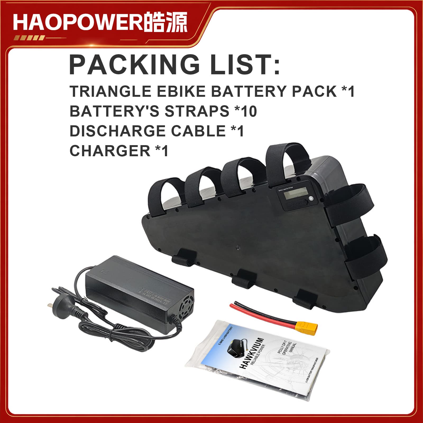 High-Capacity Cross-Border Electric Triangular Lithium Battery 48V 35/20/17.5Ah for Assisted Mountain Snow Tricycle
