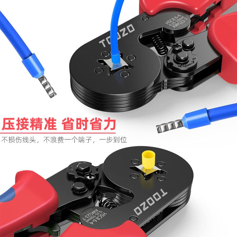 Ferrule Terminal Crimping Pliers, Cold Crimp Terminal Manual Wire Connector Pliers, Pin Clamping Electrician Crimping Pliers, Complete Tool Set