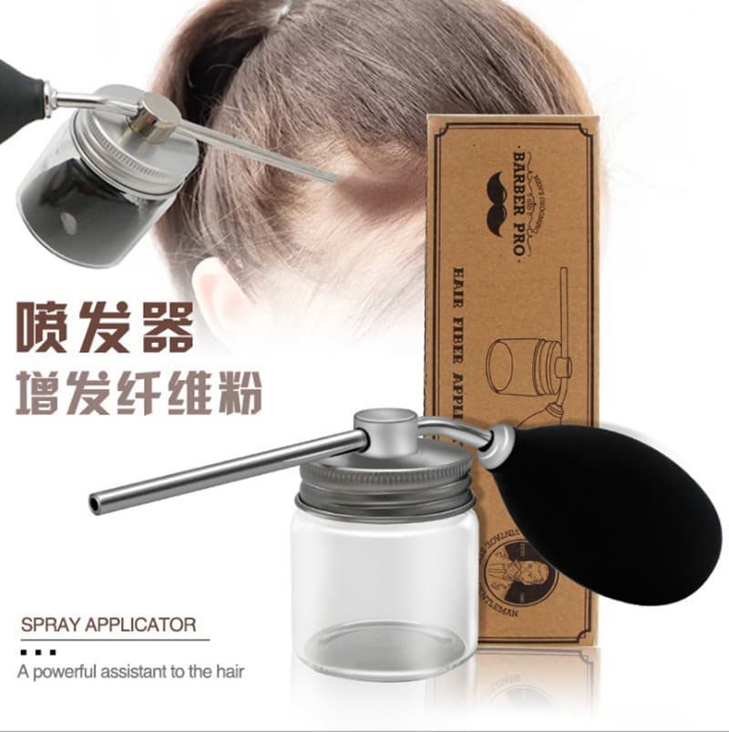 Hair powder sprayer hairline densification fiber glass spray bottle silicone air bag spray bottle hair salon tools