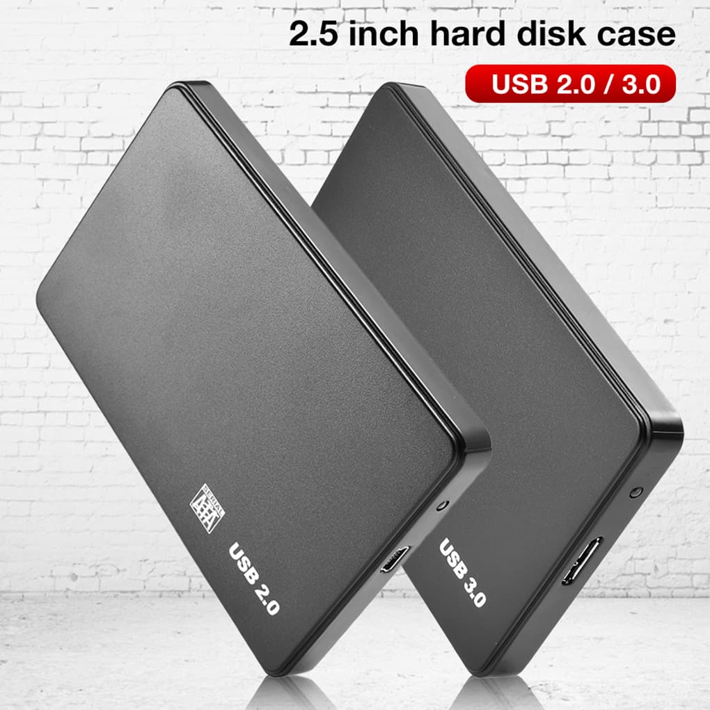 2.5-inch Tool-Free USB 2.0 to SATA External Hard Drive Enclosure for Laptop HDD SSD