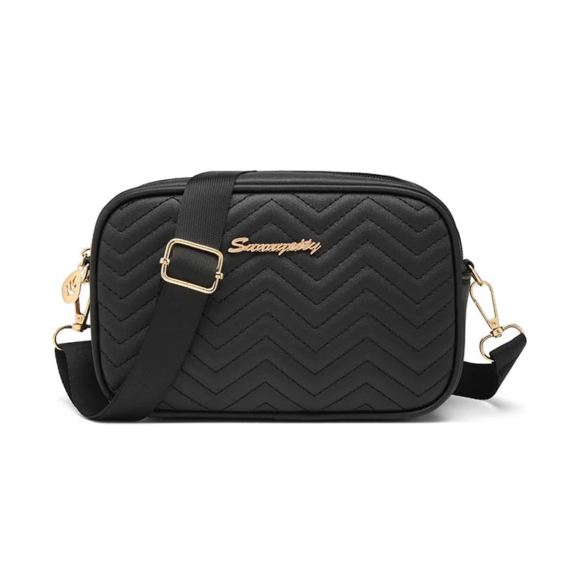 2024 Fashionable Diamond Quilted Camera Bag Minimalist Women's Handbag Casual Small Square Bag Crossbody Shoulder Bag Guangzhou Cross-border Small Bag