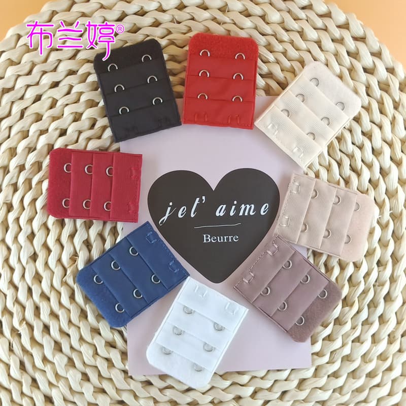 Large Two-Hook Bra Extender Clasp Stainless Steel 3.8 Bra Extension Buckle Growth Buckle Hook Attachment Accessories