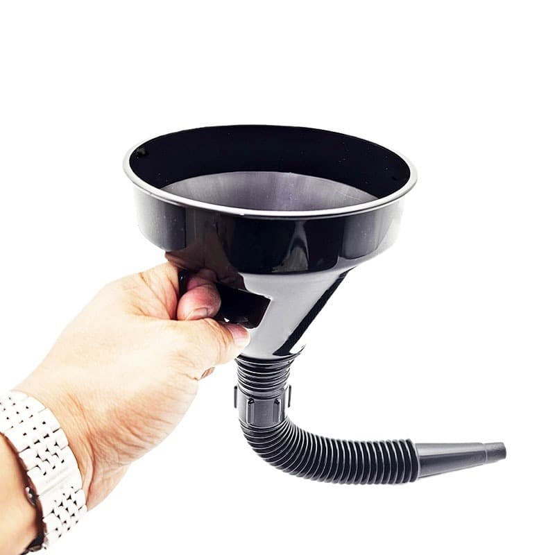 Factory Direct Sales Plastic Fuel Funnel for Cars and Motorcycles, Gasoline Engine Oil Fuel with Filter Mesh Thickened