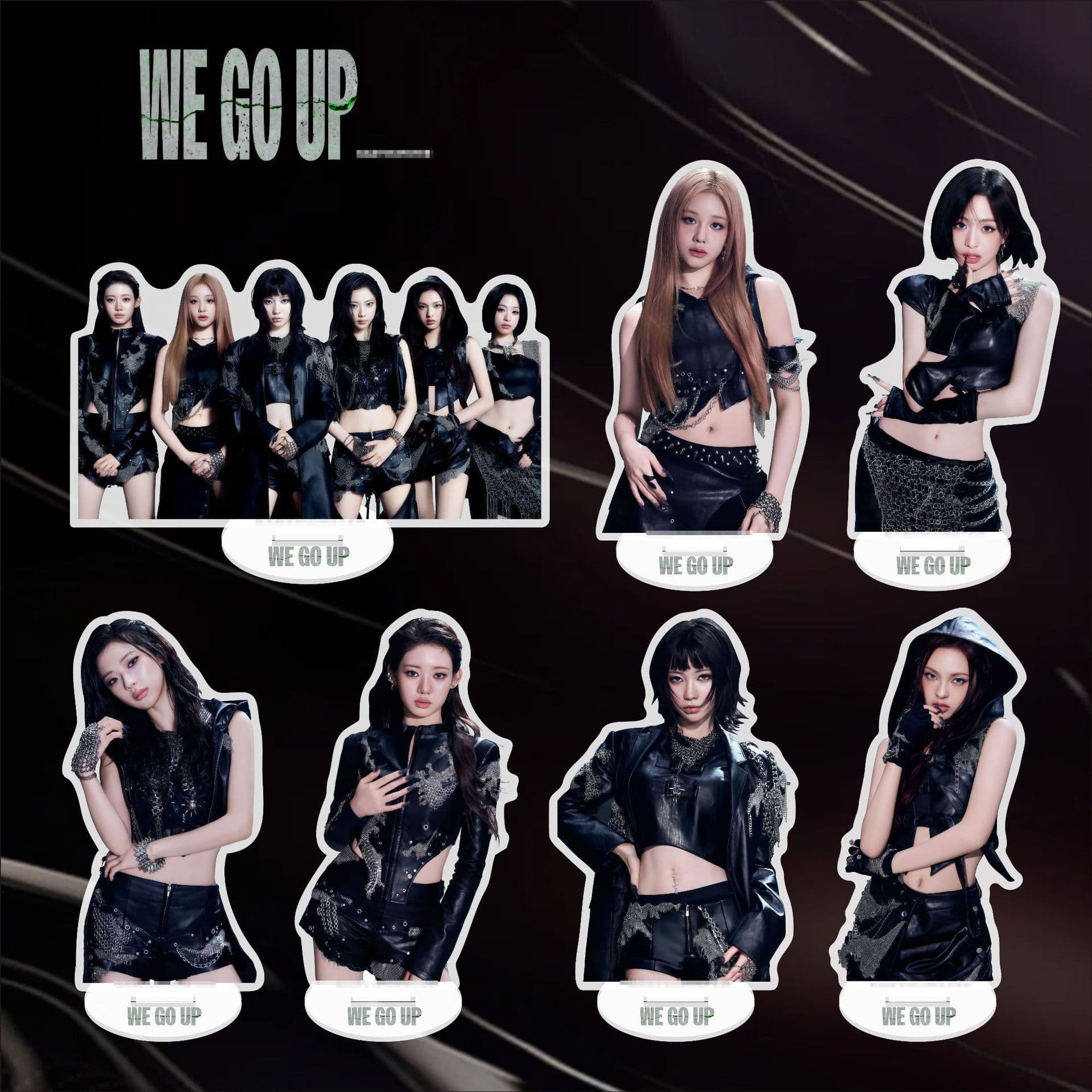 BN BABYMONSTER Acrylic Standee New Album WE GO UP Double-Sided Figure Ornament Standee Celebrity Merchandise