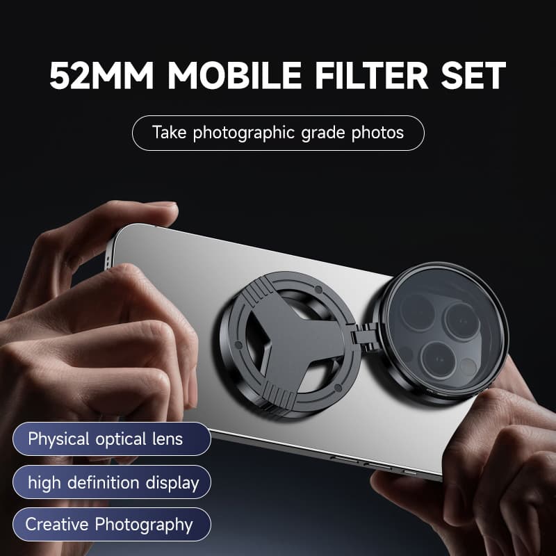 Cross-border Trade Magnetic Filter Phone Polarizer CPL Anti-glare Polarizing Filter HD Photography 8-line Star Filter