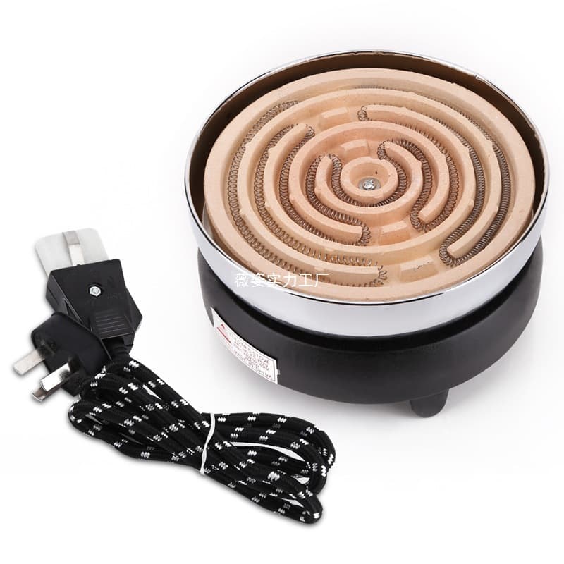 Heating Stove and Electric Grill, Flat Surface Heating Mini Electric Stove, Multi-purpose for Skewer Cooking and Experimental Heating Equipment