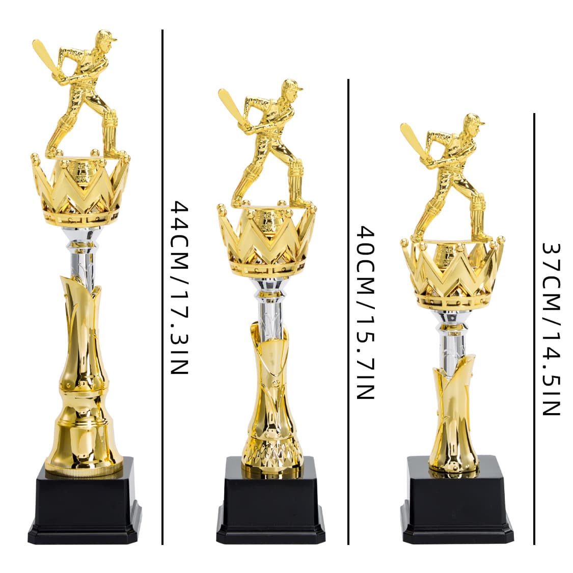Custom Baseball Cricket Trophy for Schools, Training Classes, Clubs, Children's Cricket Baseball Competition Plastic Trophy