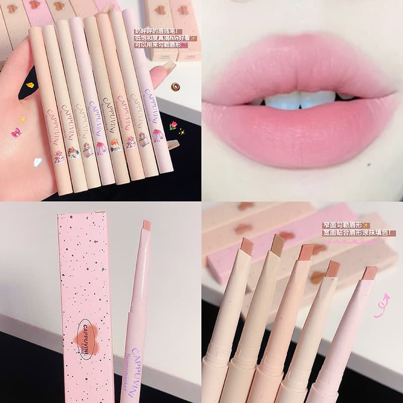 Cappuvini Milk Mist Lip Liner Outline Lip Line Shaping Matte Long-Lasting Lipstick Pen Lip Liner