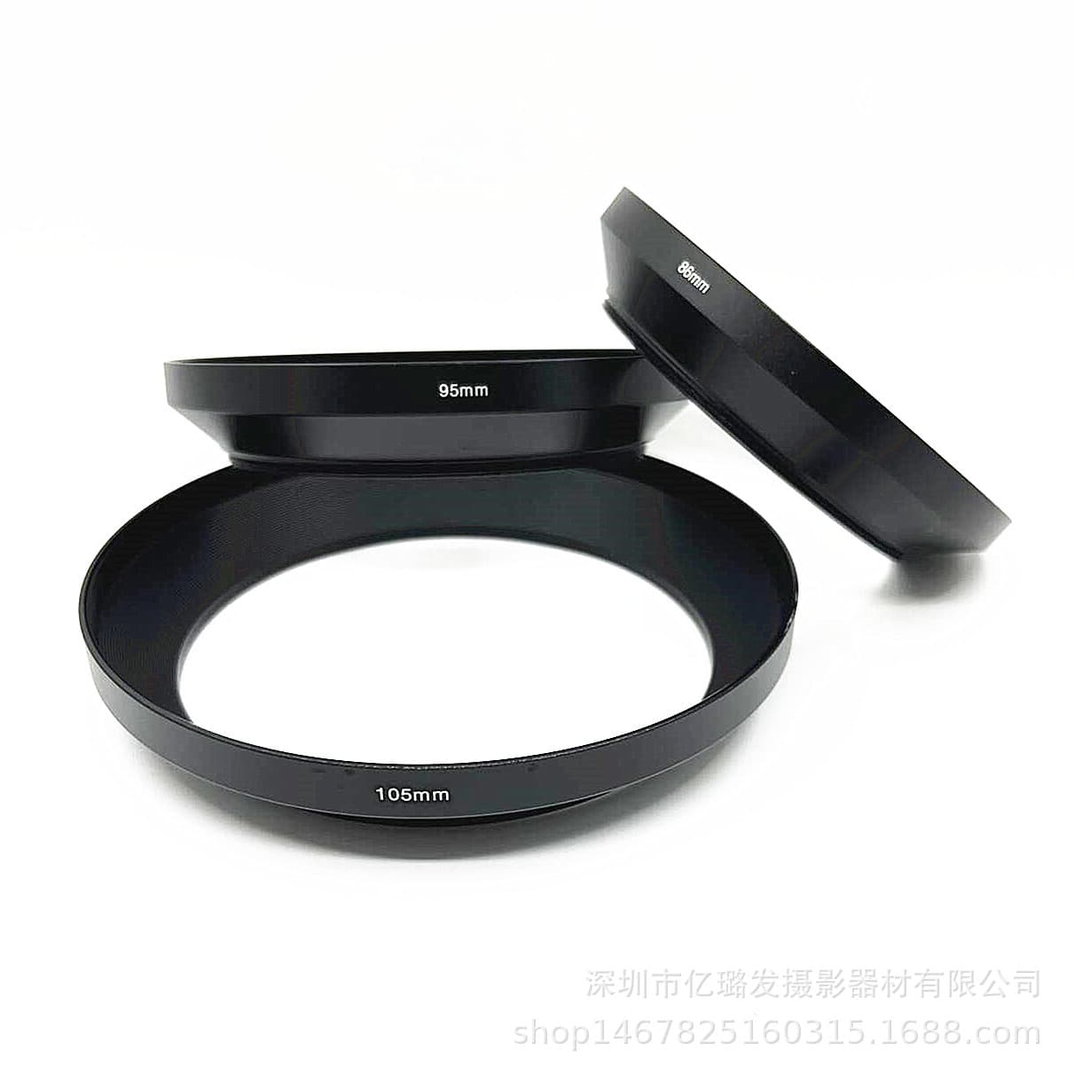 Wide-Angle Metal Lens Hood 86mm 95mm 105mm for Wide-Angle Lenses, DSLR Camera Lens Hood, Sunshade