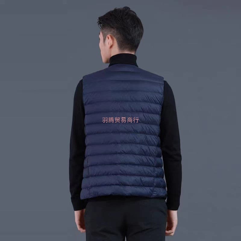 2025 New Round Neck Down Cotton Vest for Men - Lightweight, Fitted, Warm, Plus Size, Shoulder Vest, Jacket