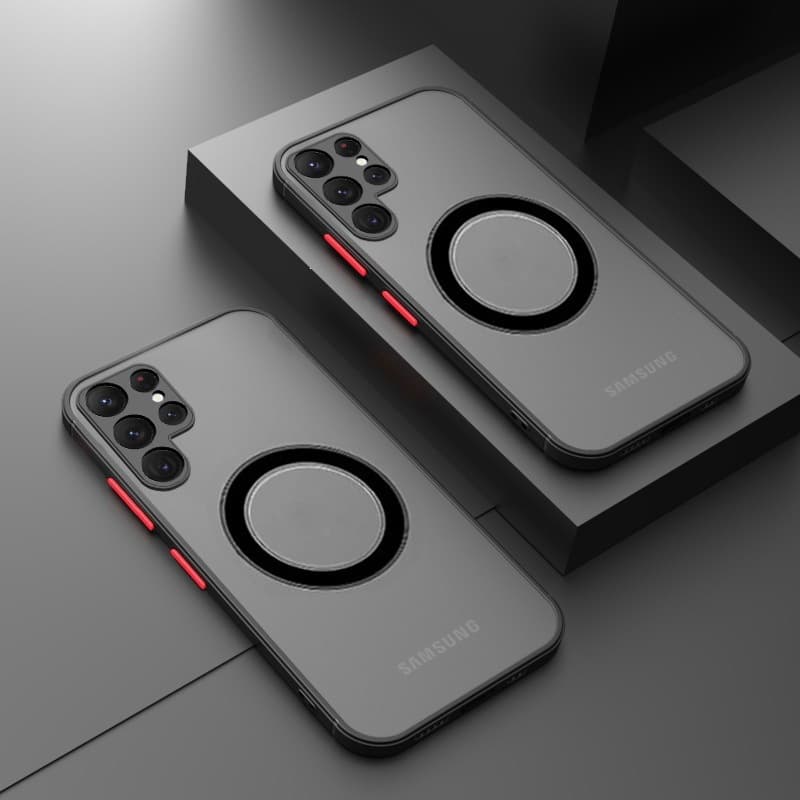 Compatible with Samsung S26 Ultra Phone Case Magnetic Matte S25 Plus Skin-Feel 24 Drop-Resistant S23U Full Coverage S20FE