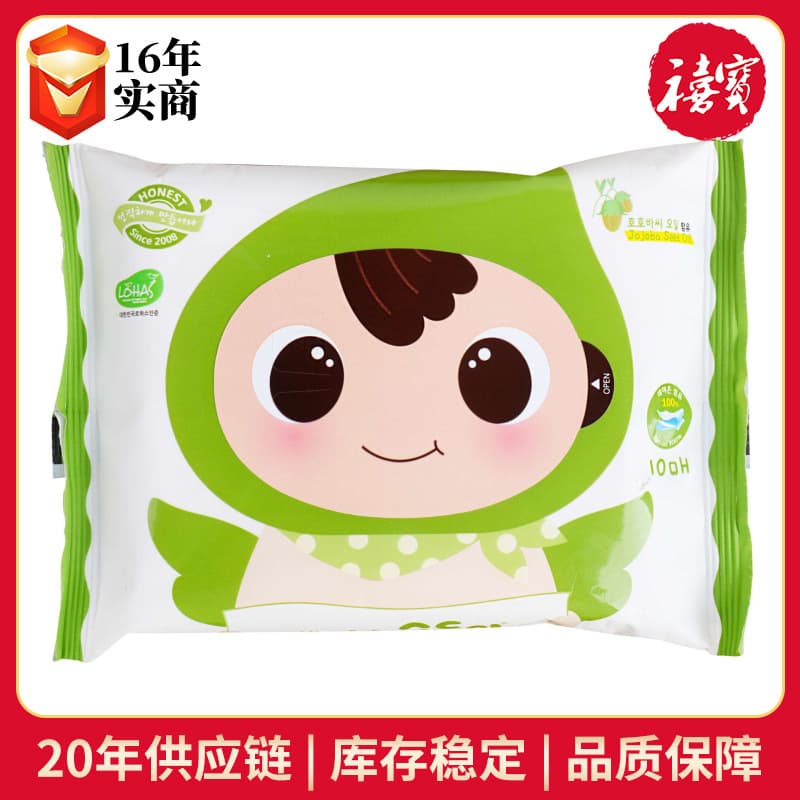Korean Sood Sood Baby Wet Wipes 10 Sheets, Thick and Soft Portable Tissues