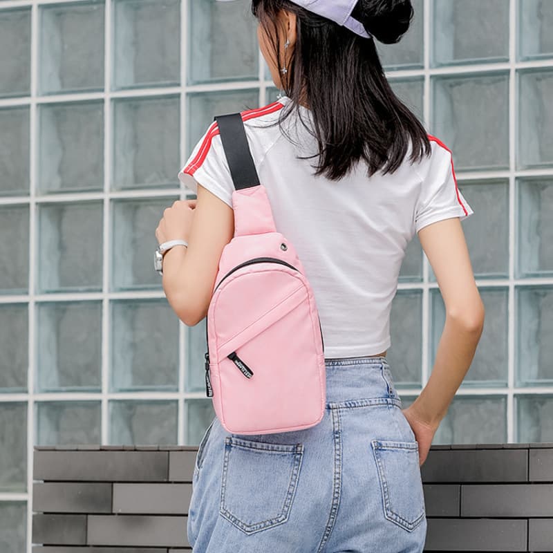 2025 New Men's Chest Bag Crossbody Sling Bag Shoulder Backpack Front Pack Small Backpack Trendy Oxford Cloth Sports Bag for Women