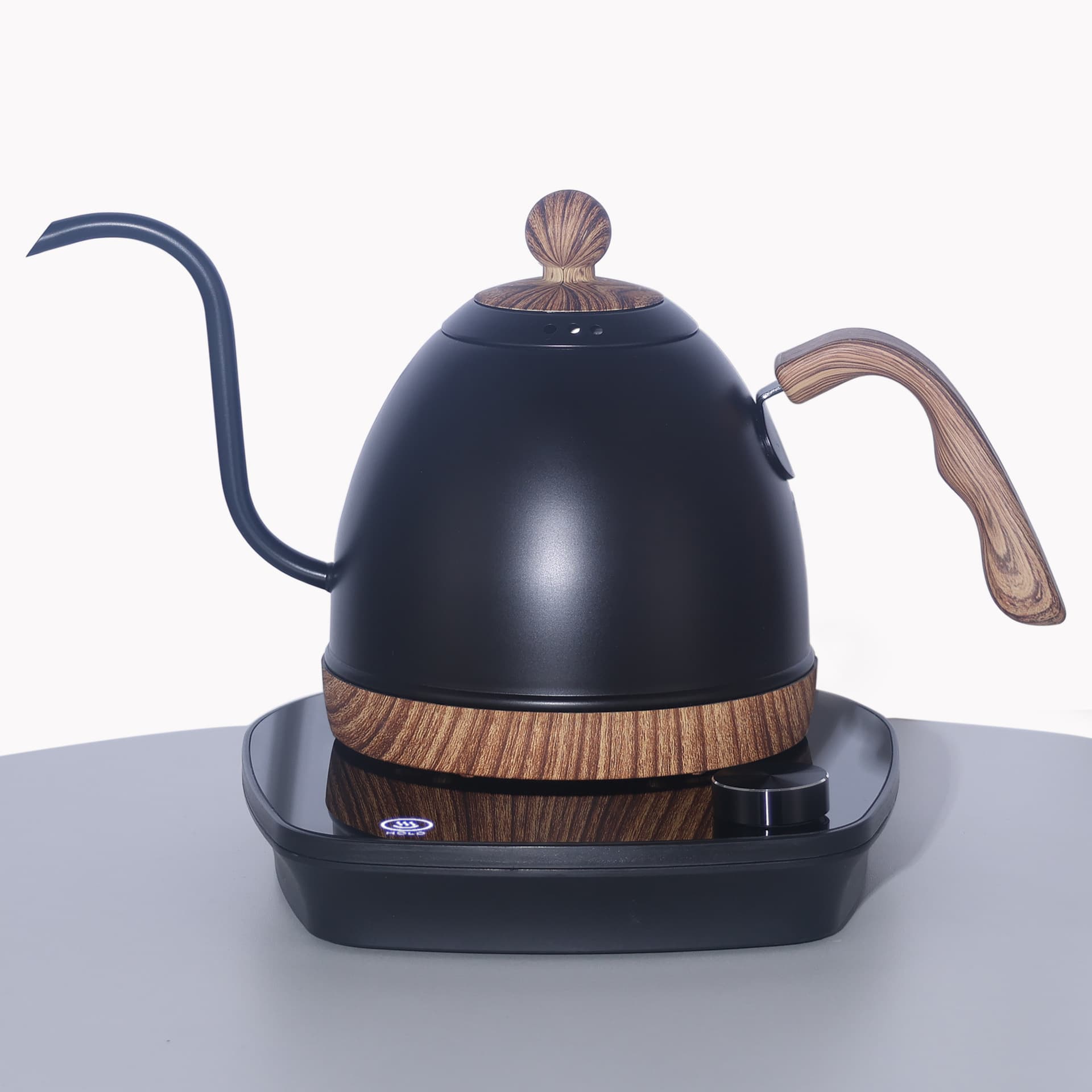 Cross-Border Intelligent Temperature-Controlled Electric Kettle with Narrow Mouth and Long Spout for Hand-Brewed Coffee, Stainless Steel Electric Coffee Hand-Brewed Kettle