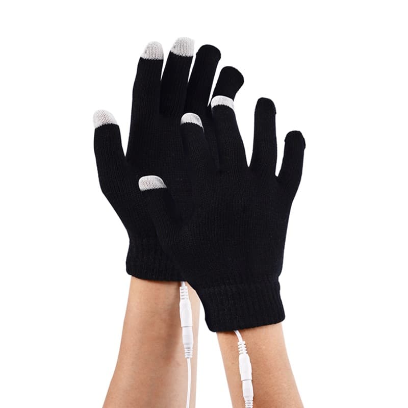 Winter USB Touchscreen Heating Gloves - Knitted USB Electric Heating Gloves with Charging Function