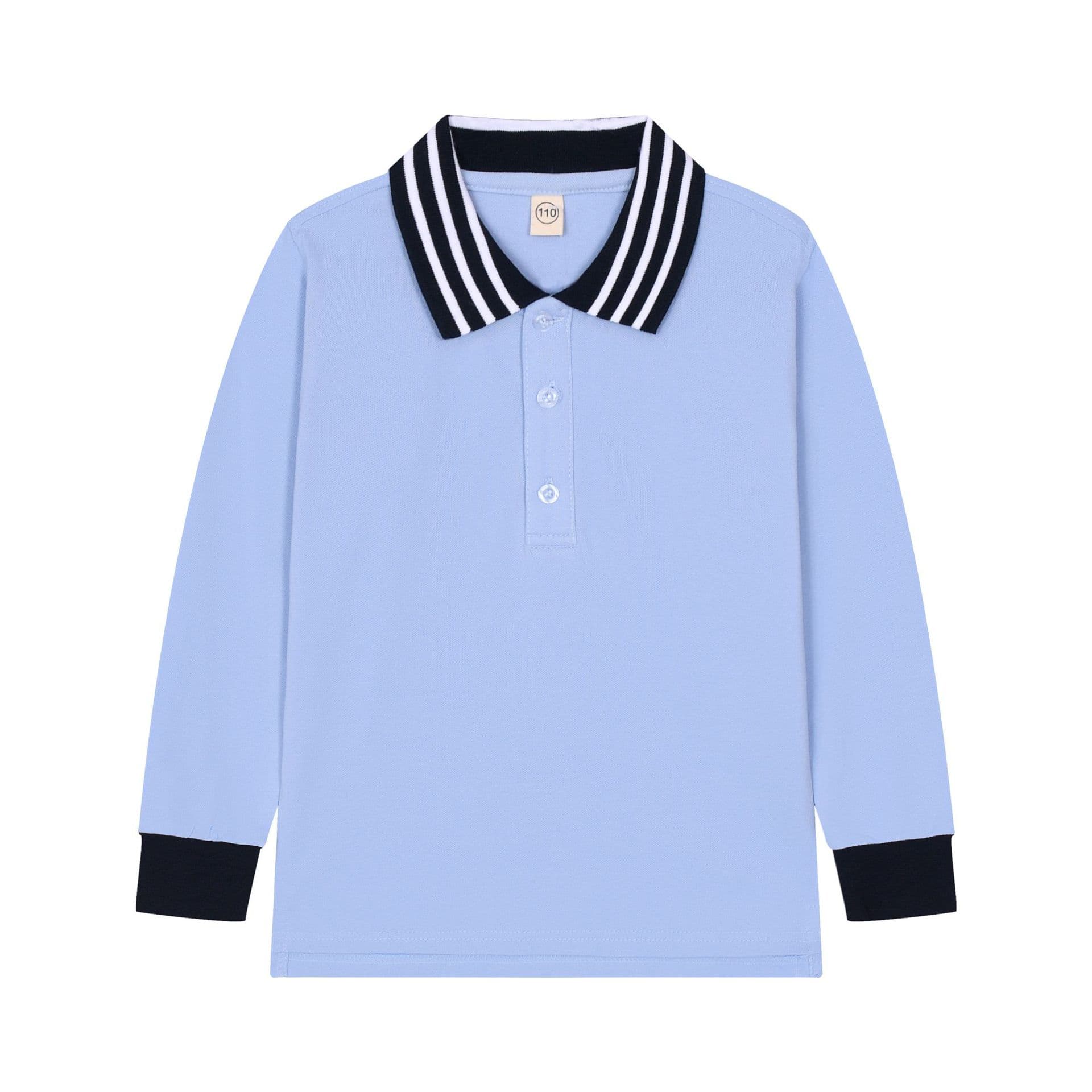 Boys' polo shirts, long-sleeved t-shirts, children's cotton school uniforms, girls' collared kindergarten uniforms, white undershirts, dropshipping available.