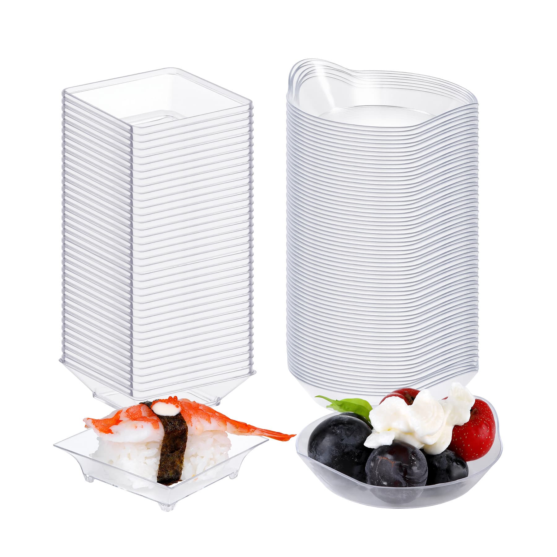 Disposable dessert plate, dipping sauce dish, plastic cake plate, soy sauce dish, seasoning dish, tea break dessert table