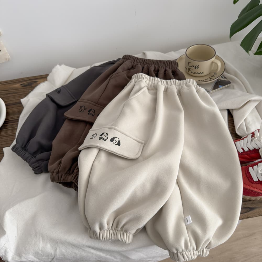Kids' Pants 2026 Spring/Fall New Style Cartoon Print Puppy Sweatpants Baby Long Pants Toddler & Youth Streetwear Simple Sporty Style
