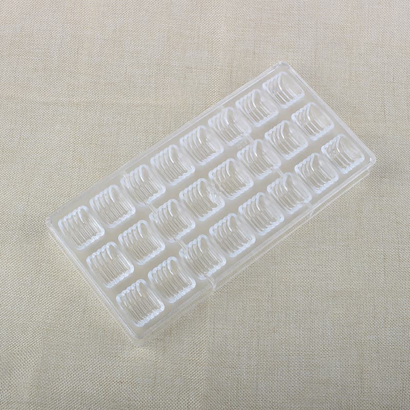 Tangzheng Chocolate Mold Hard Plastic Multi-Cavity Cylindrical Corrugated Mold One-Piece Design