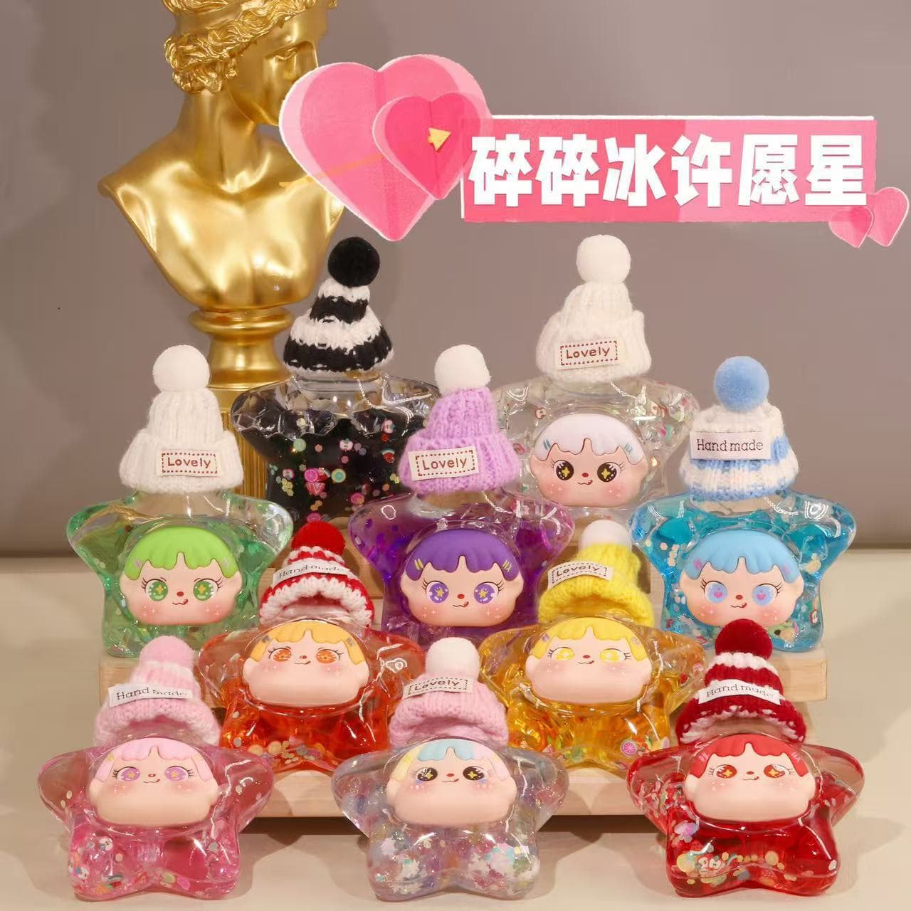 New Acrylic Oil Sand Glow-in-the-Dark Flash Small Star Ornament Creative Hot Desktop Decor Accessory Wholesale