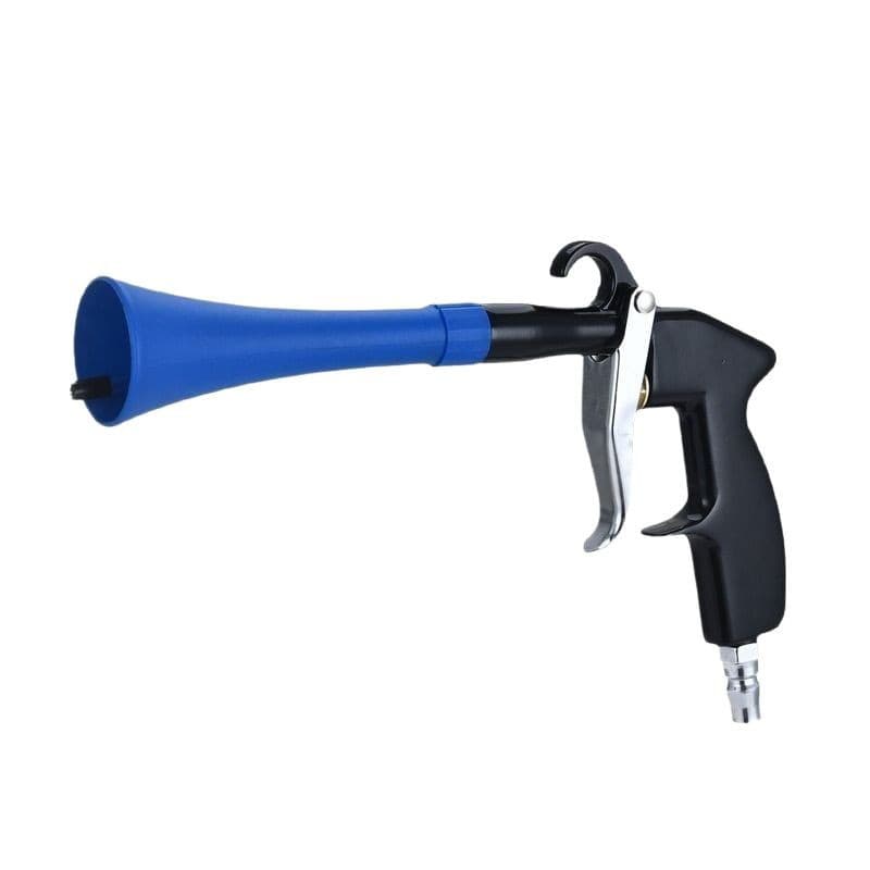Pneumatic Tool Interior Cleaning Gun with Brush Dust Blow Cleaning Brush Efficient Horn Dry Cleaning Gun Dust Blower