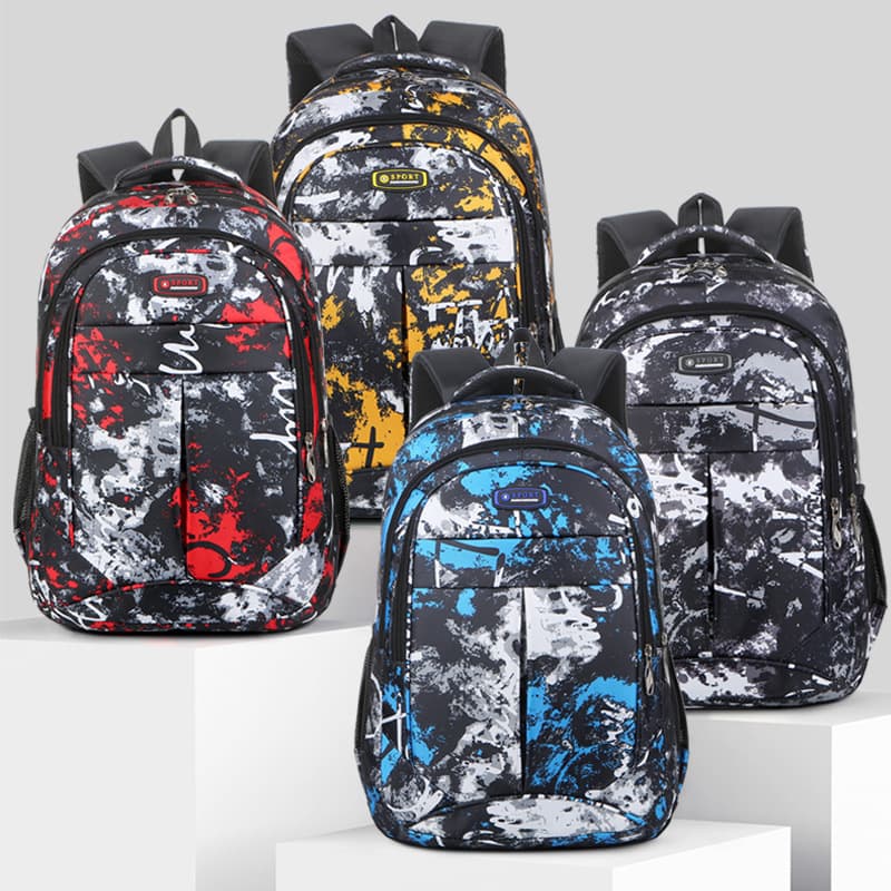 Manufacturer wholesale foreign trade new outdoor business leisure travel backpack camouflage student schoolbag large capacity and lightweight