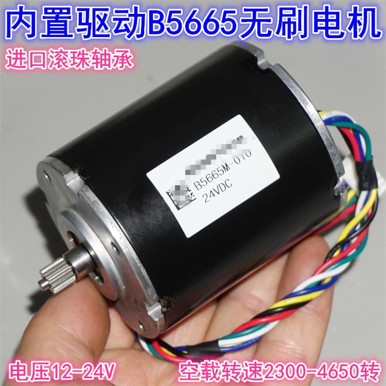 Built-in Driver B5665 Inner Rotor Brushless Motor 12-24V Forward/Reverse PWM Speed Control High Torque Brushless Motor