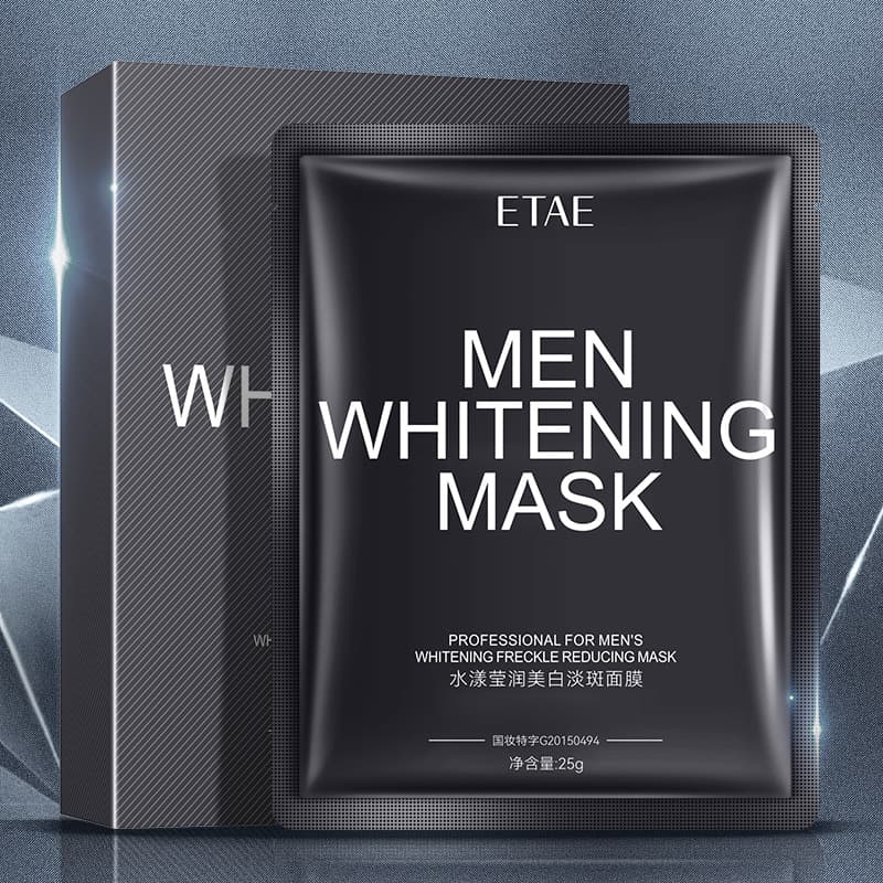 Boquanya Men's Hydrating Invisible Mask Set - Whitening, Refreshing, Oil-Control Nicotinamide Face Wash Combo