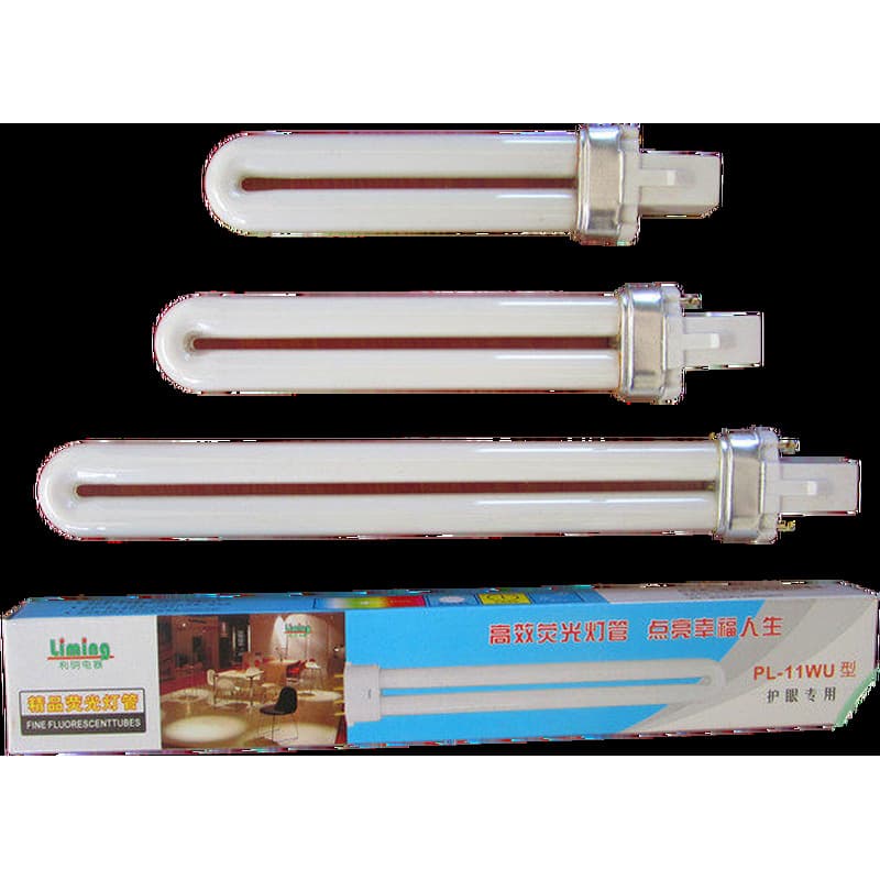 Factory Wholesale Home High-Efficiency Eye-Protecting Fluorescent Lamp Tubes U-Type PL-7W 9W 11W Single U Two-Pin Dormitory Desk Lamp Tubes