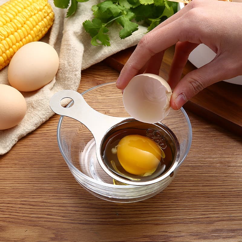 Stainless Steel 430 Egg White Separator, Kitchen Egg White Separation Tool, Practical Baking Tool, Cross-border