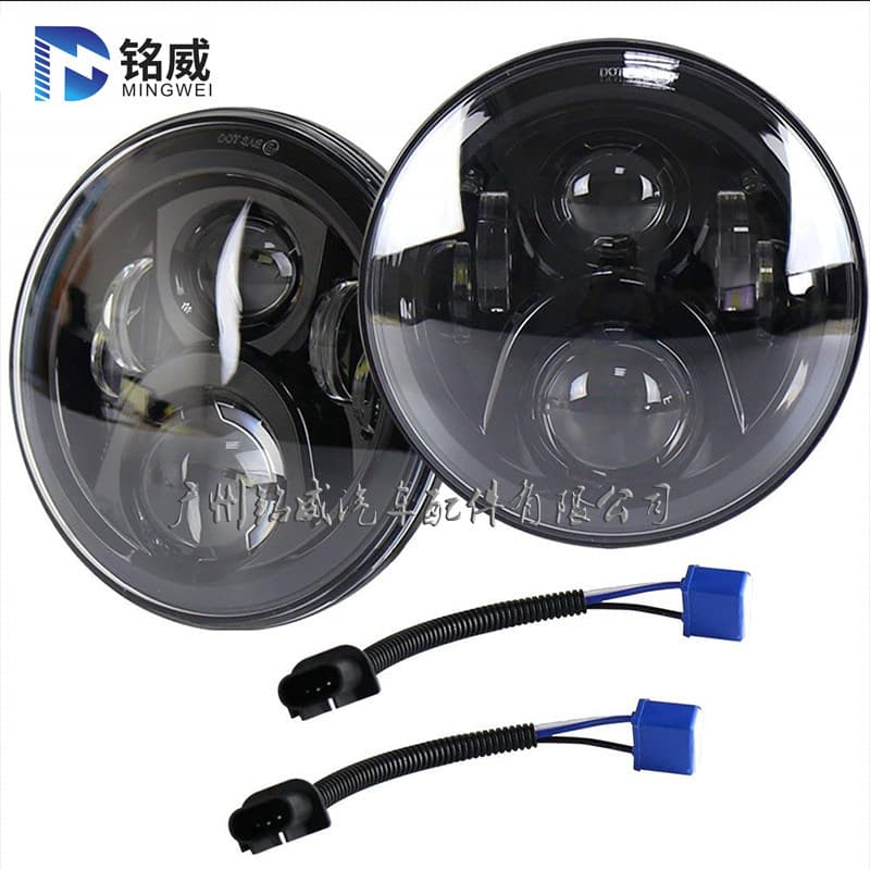 Applicable to Wrangler Modified Headlight 7-Inch Harley Davidson Headlight Dragon Version 2 Generation 60W High/Low Beam LED Headlight