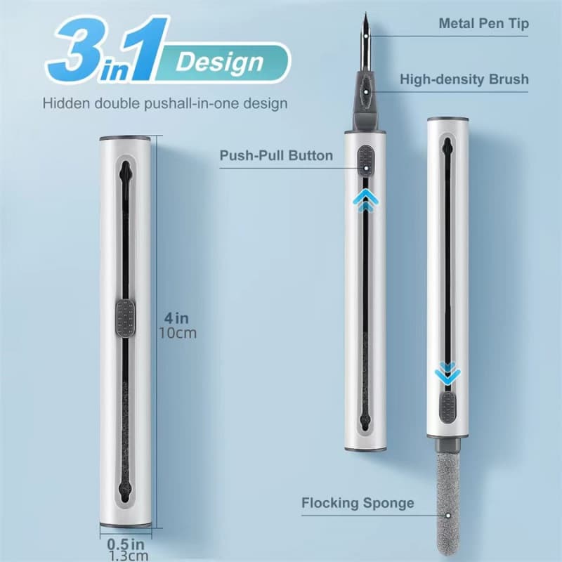 Cross-Border New Bluetooth Earbuds Cleaning Pen Manufacturer Disposable Portable Computer Roller Brush Set in Stock