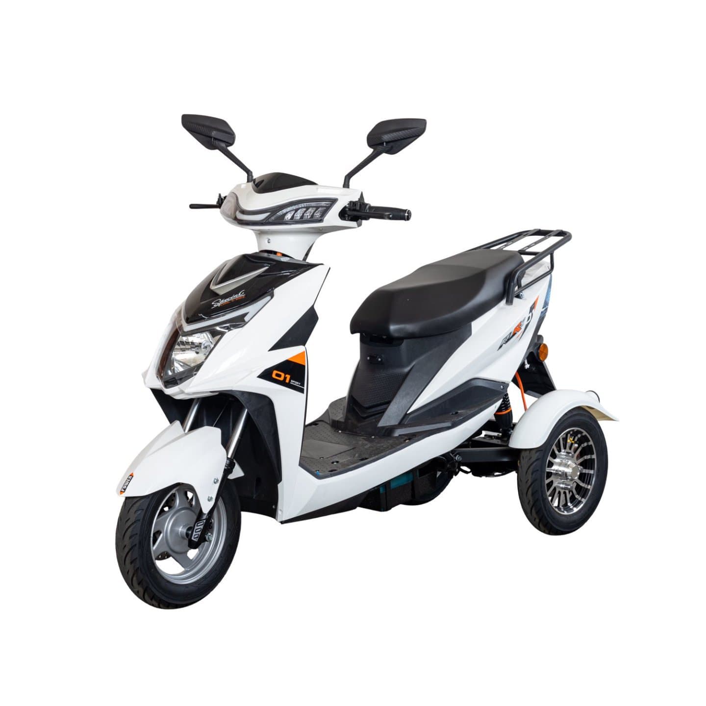 Cross-border Warrior Three-wheel Electric Scooter Electric Motorcycle for Adult Men and Women Pedal Food Delivery Climbing Electric Motorcycle Commuter Electric
