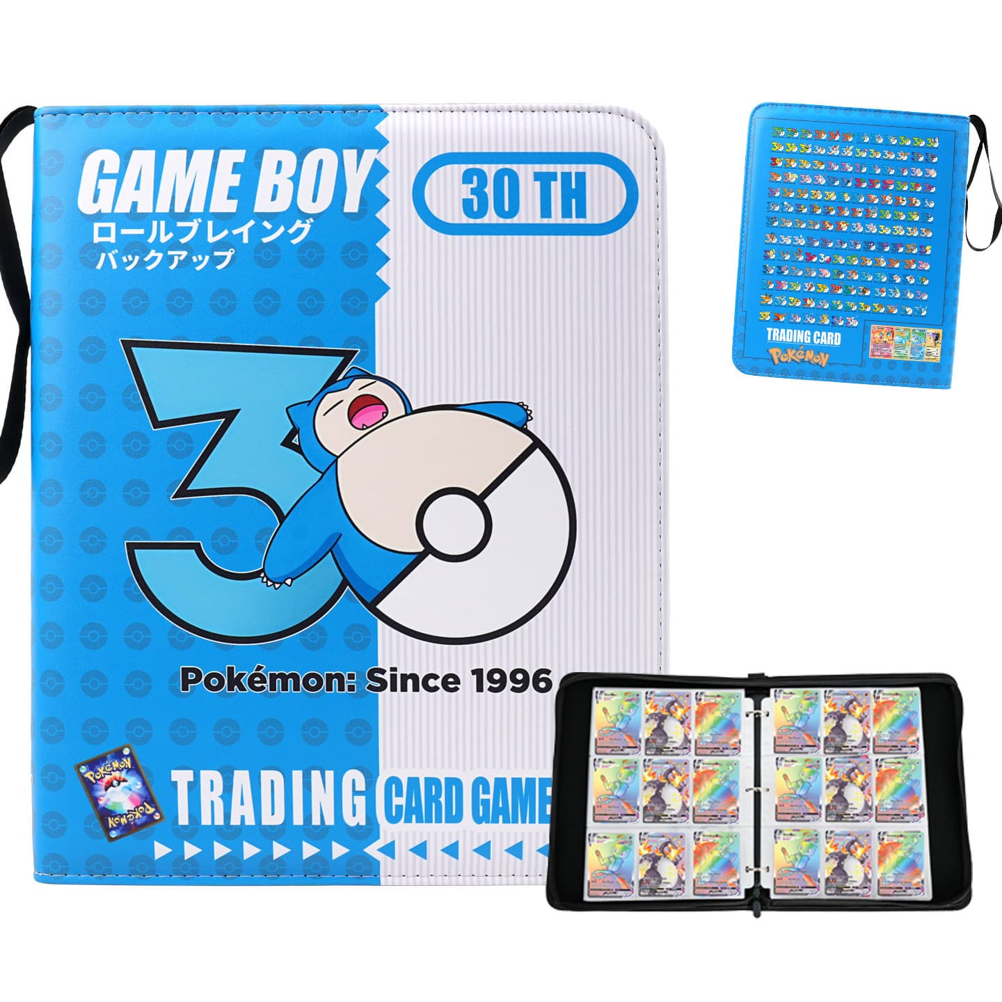 Pokemon Card Album 30th Anniversary GBA Nostalgic Pocket Monster GB Large Capacity Storage Album Pokemon Collection Album