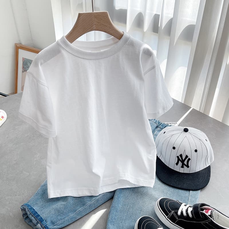 2024 Spring/Summer Children's Short Sleeve T-Shirt Cotton Half Sleeve Girls T-Shirt Boys Short Sleeve Kids Clothing Japanese Style Base Layer Short Sleeve