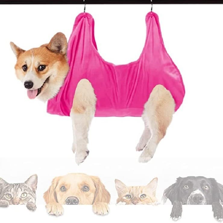 Dog Cat Hammock Pet Nail Trimming Small to Medium Cat Dog Grooming Hammock