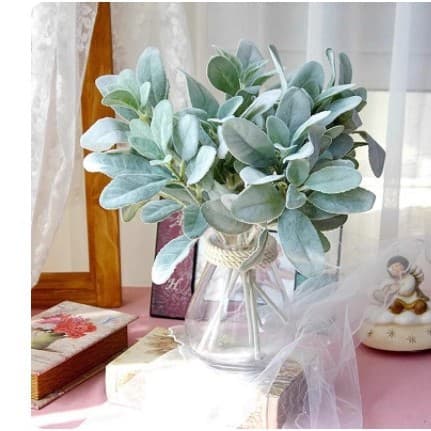 Simulated Green Plant Single Leaf Wall Hanging for Home Background Wall Decoration, Hydroponic Plant Hanger