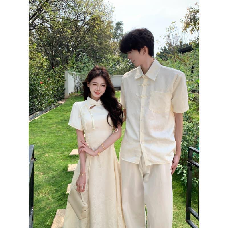 2026 Summer New Chinese Style Retro Fitted Dress for Women, Improved Cheongsam Wedding Dress