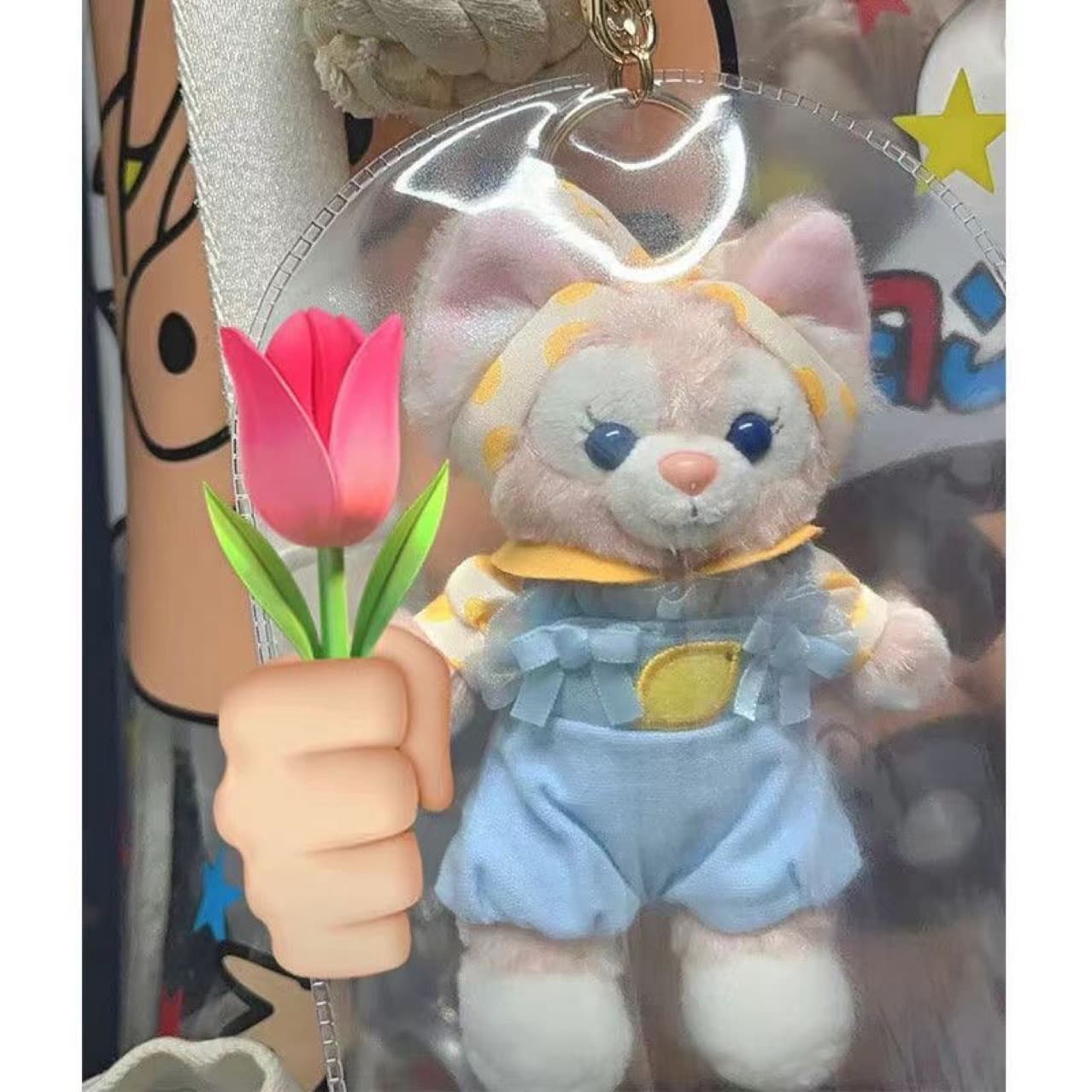 Plush pendant PVC dustproof bags, anti-dirty mini raincoats, Belle Star Dew protection covers, outdoor doll protective sleeves