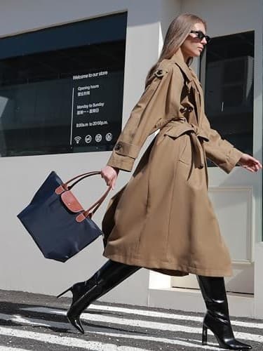 Longchamp Nylon Tote Bag Women's Long Handle Handbag Dumpling Bag Foldable Lightweight Waterproof Mommy Commuter Women