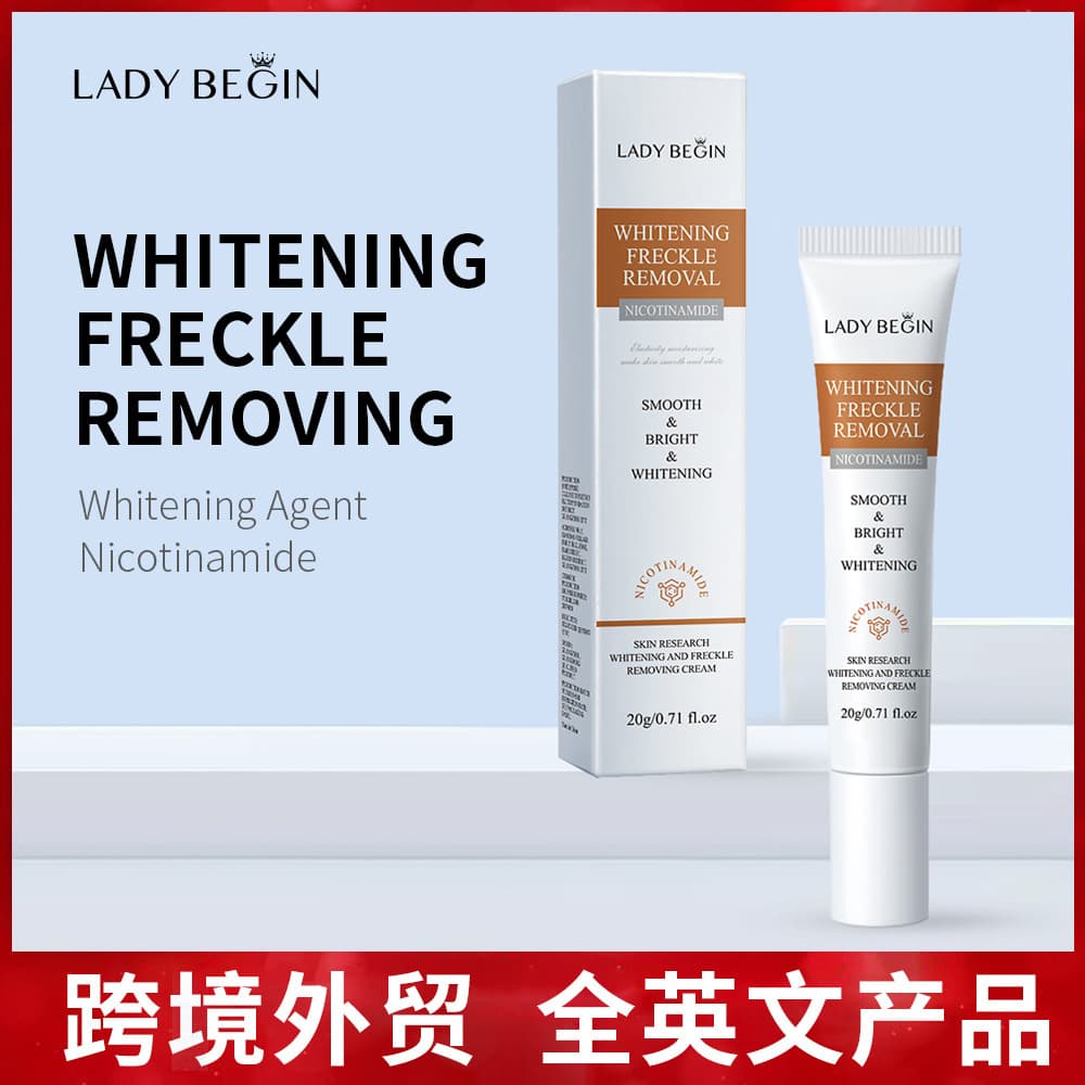 Lady Bedin Whitening and Freckle Cream Niacinamide Whitening Full English Foreign Trade Products Source Manufacturer Brightens Skin Color